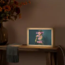 Vrouw - Portret - Kroon Light Box met kabel (Tafellamp) klein -sfeer4