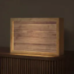 Houtlook - Bruin Light Box met kabel (Tafellamp) klein -z3d_website