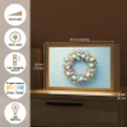 Krans - Eieren - Bloemen Light Box met kabel (Tafellamp) klein -USP_EN