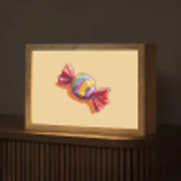 Geel - Snoep - Kleur Light Box met kabel (Tafellamp) klein -z3d_website