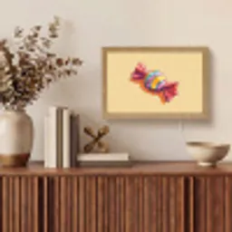 Geel - Snoep - Kleur Light Box met kabel (Tafellamp) klein -sfeer2