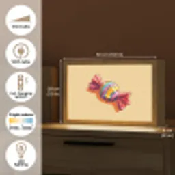 Geel - Snoep - Kleur Light Box met kabel (Tafellamp) klein -USP_EN