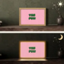 Yes fun - Groen - Roze - Stippen Light Box met kabel (Tafellamp) klein -sfeer3