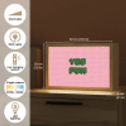 Yes fun - Groen - Roze - Stippen Light Box met kabel (Tafellamp) klein -USP_EN
