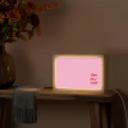 Yes you can do it - Rood - Roze Light Box met kabel (Tafellamp) klein -sfeer4