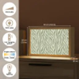 Zebra - Motief - Groen Light Box met kabel (Tafellamp) klein 924 -USP_EN