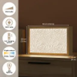Zebra - Patroon - Beige Light Box met kabel (Tafellamp) klein 924 -USP_EN