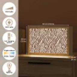 Zebra - Patroon - Zwart - Wit Light Box met kabel (Tafellamp) klein 924 -USP_EN