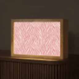 Zebra - Print - Roze Light Box met kabel (Tafellamp) klein 924 -z3d_website