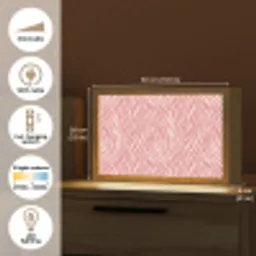 Zebra - Print - Roze Light Box met kabel (Tafellamp) klein 924 -USP_EN