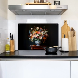 Boeket - Roze - Bloemen - Vaas Inductie beschemer met haakjes klein -sfeer2
