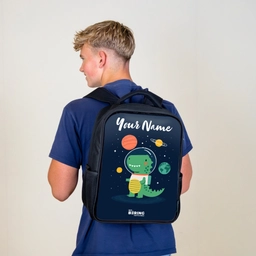 Ruimte - Dino - Planeten - Sterren Rugzak - Zwart middel -sfeer8