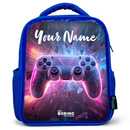 Controller - Neon - Game Kinderrugzak - Blauw middel -3d