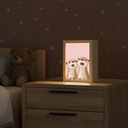 Otters - Glimlach - Bruin Light Box met kabel klein -sfeer1_kind
