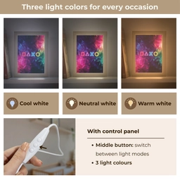 Playstation - Kleurrijk - Abstract - Neon Light Box met kabel (Kinderlampje) klein -USP_lichtkleurEN