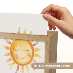 Zon - Watercolor - Geel Light Box met kabel (Kinderlampje) klein -USP_websiteprintEN