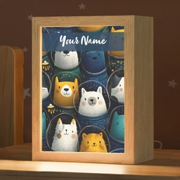 Dieren - Ruimtepakken - Sterren Light Box met kabel (Kinderlampje) klein -zzz_3d_website