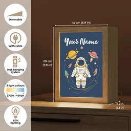 Astronaut - Planeten - Raket Light Box met kabel (Kinderlampje) klein -USP_EN