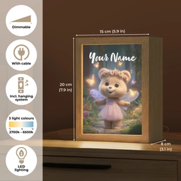 Beer - Vlinders - Bos - Fairy Light Box met kabel (Kinderlampje) klein -USP_EN