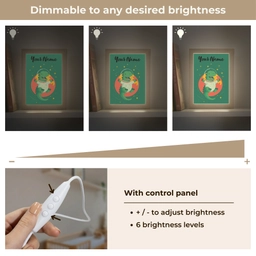Dino - Groen - Planeet Light Box met kabel (Kinderlampje) klein -USP_dimbaarEN