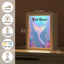 Zeemeerminnenstaart - Koraal - Water Light Box met kabel (Kinderlampje) klein -USP_EN