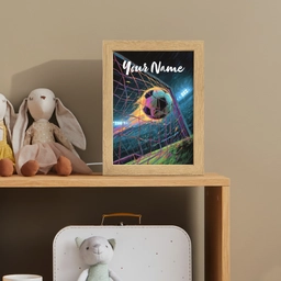 Neon - Net - Voetbal - Kleurrijk Light Box met kabel (Kinderlampje) klein -sfeer2_kind