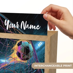 Neon - Net - Voetbal - Kleurrijk Light Box met kabel (Kinderlampje) klein -USP_websiteprintEN