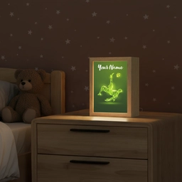 Voetbal - Groen - Omhaal Light Box met kabel (Kinderlampje) klein -sfeer1_kind