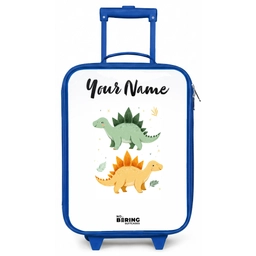 Dinos - Dieren - Groen - Oranje Kinderkoffer - Blauw klein -zz3dotto