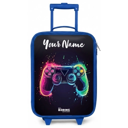 Neon - Controller - Verfspatten - Game Kinderkoffer - Blauw klein -zz3dotto