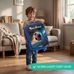 Neon - Net - Voetbal - Kleurrijk Kinderkoffer - Blauw klein -sfeer2_EN