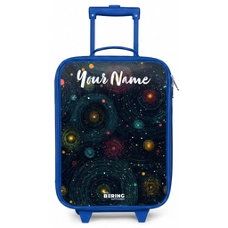 Sterren - Planeten - Kleurrijk Kinderkoffer - Blauw klein -zz3dotto