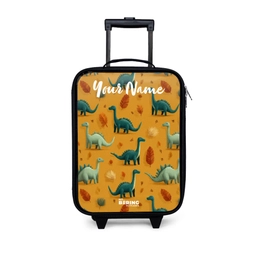 Dino - Dieren - Patroon Kinderkoffer - Zwart klein -3d