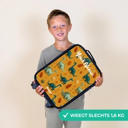 Dino - Dieren - Patroon Kinderkoffer - Zwart klein -sfeer4_NL