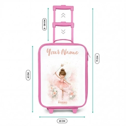 Ballerina fee in roze Kinderkoffer - Roze klein -productfoto_formaten