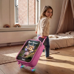Beer - Vlinders - Bos - Fairy Kinderkoffer - Roze klein -sfeer1