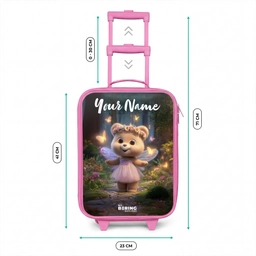 Beer - Vlinders - Bos - Fairy Kinderkoffer - Roze klein -productfoto_formaten
