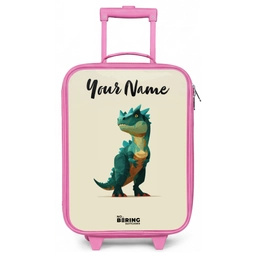 Dino - Dier - Groen Kinderkoffer - Roze klein -zz3dotto