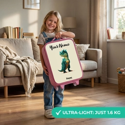 Dino - Dier - Groen Kinderkoffer - Roze klein -sfeer2_EN