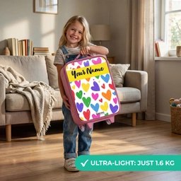Hartjes - Patroon - Kleurrijk Kinderkoffer - Roze klein -sfeer2_EN