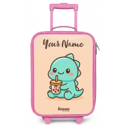 Kawai - Dino - Bubbletea Kinderkoffer - Roze klein -zz3dotto