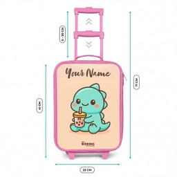 Kawai - Dino - Bubbletea Kinderkoffer - Roze klein -productfoto_formaten