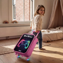 Neon - Controller - Verfspatten - Game Kinderkoffer - Roze klein -sfeer1