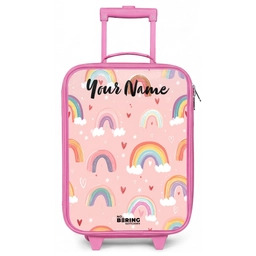 Regenboog - Patroon - Pastel Kinderkoffer - Roze klein -zz3dotto