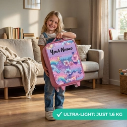 Regenbogen - Bloemen - Kleurrijk Kinderkoffer - Roze klein -sfeer2_EN
