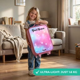 Sterren - Roze - Blauw Kinderkoffer - Roze klein -sfeer2_EN