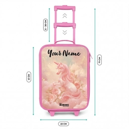Eenhoorn - Wolken - Roze Kinderkoffer - Roze klein -productfoto_formaten