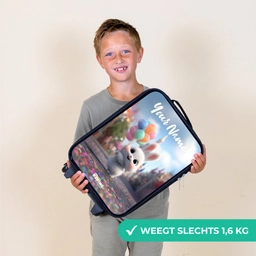 konijn - Ballonnen Kinderkoffer - Zwart klein -sfeer4_NL