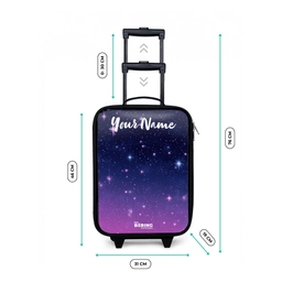 Sterren - Galaxy - Blauw - Roze Kinderkoffer - Zwart klein -productfoto_formaten