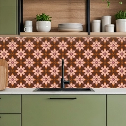 Klassiek - Retro - Bruin keuken achterwand 2 middel 871 -sfeer3